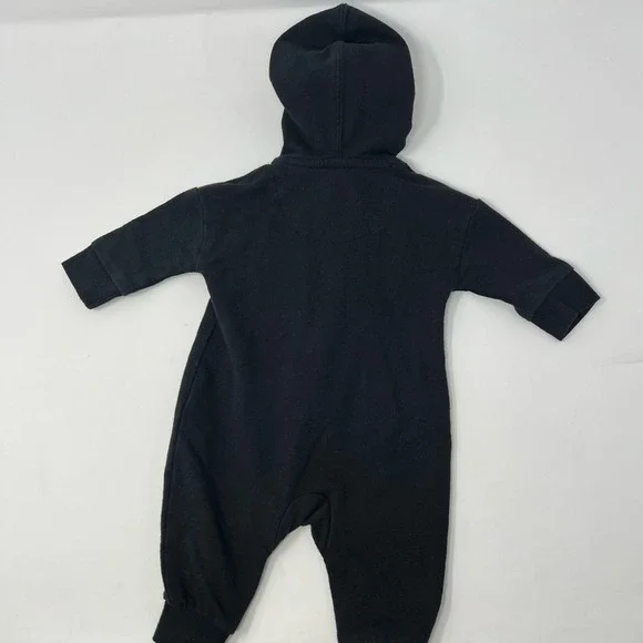 Nike Baby Hooded LeBron One Piece Zip Black Yellow Newborn Basketball Lakers - Picture 3 of 5